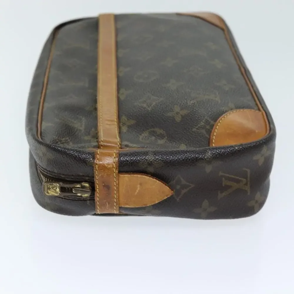 Louis Vuitton Monogram Compiegne 28 Clutch Bag Brown